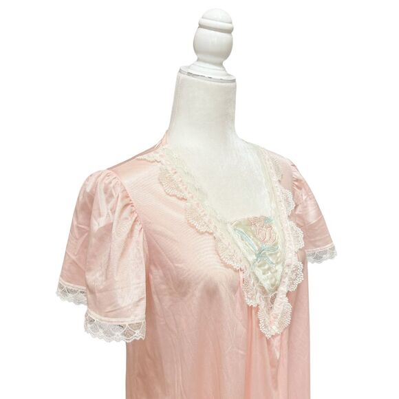 Vintage Carriage Court Sleep Nightgown Small Pink - Picture 3 of 11